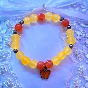 Yellow and orange bracelet